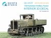 Quinta Studio QD+35157 Komintern Artillery Tractor 3D-Printed & coloured Interior on decal paper (Trumpeter) (with 3D-printed resin parts) 1/35
